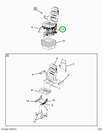2522508C1 Pedestal, Seat