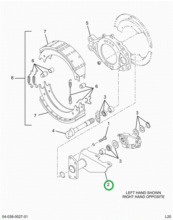 2522800C91 Bracket, Camshaft Support