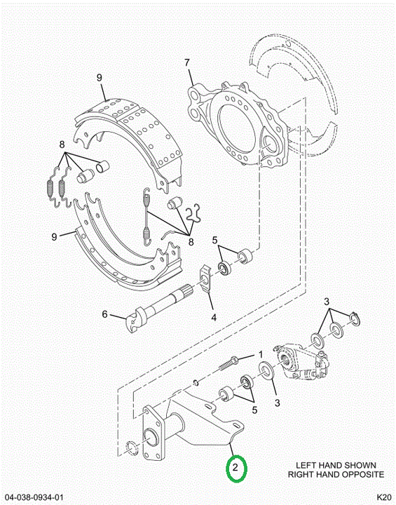 2522813C91 Bracket, Camshaft Support