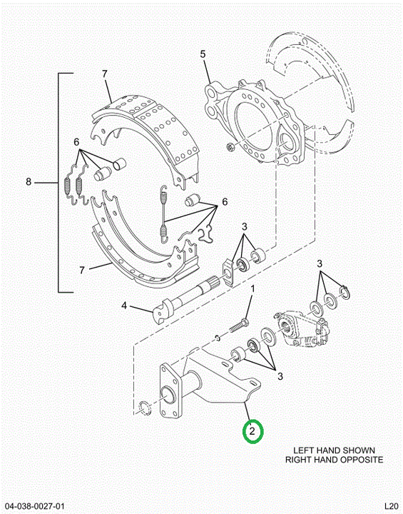 2522815C91 Bracket, Camshaft Support