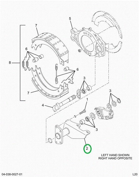 2522816C91 Bracket, Camshaft Support