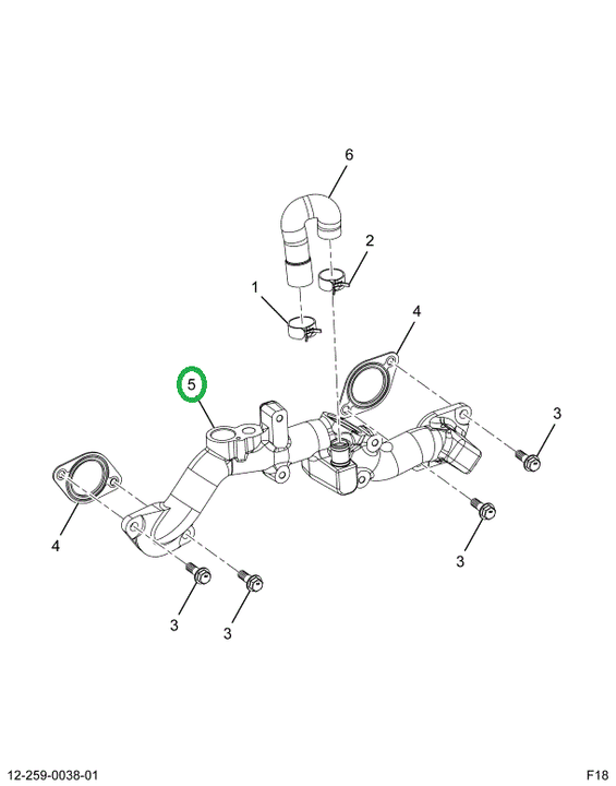 2522849C1 PIPE ASSEMBLY, CROSSOVER