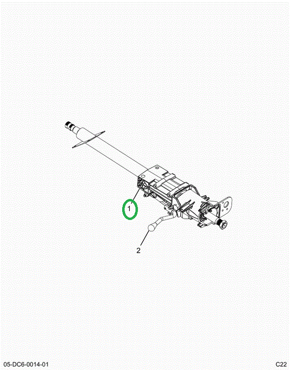 2522899C91 Service Steering Column