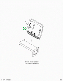 2522910C1 FOAM, SEATBACK