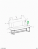 2522911C91 Cushion, Upholstered Seat Bott