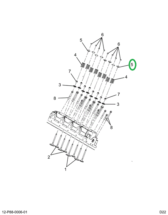 2522930C91 Retainer, Valve Spring