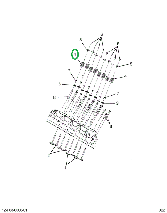 2522932C91 Spring, Tappered