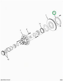 2523132C91 BRACKET,BRAKE KIT WITH ANTILOC