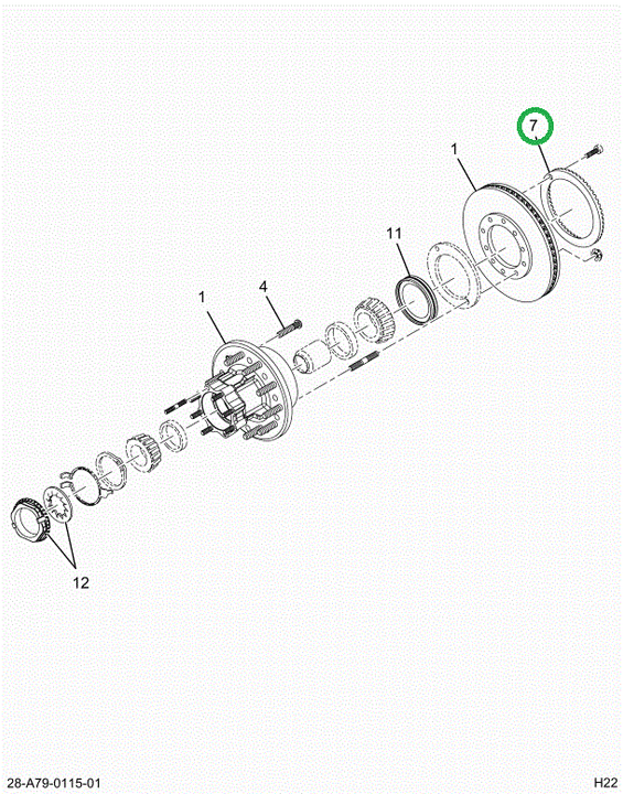 2523132C91 BRACKET,BRAKE KIT WITH ANTILOC