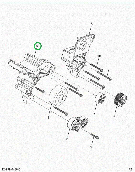 2523200C1 BRACKET, ALTERNATOR