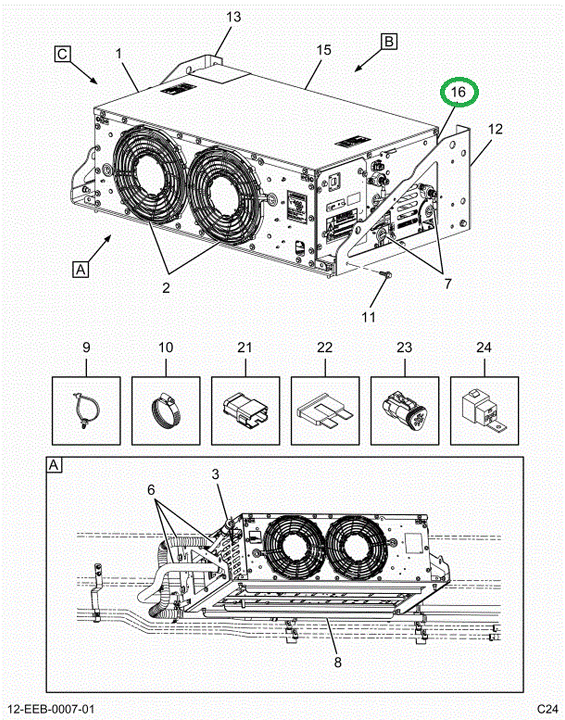 2523344C91 Electrical Side Panel Assembly