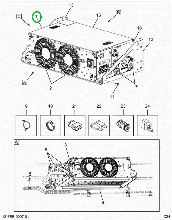 2523346C91 Hv Box Assembly
