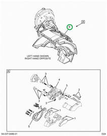 2523368C91 BRACKET,CHAMBER, BRAKE