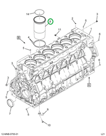 2523379C91 SLEEVE,KIT, CYLINDER SLEEVE A2