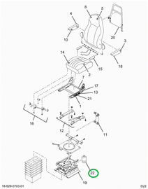 2523478C1 SPRING,AIR SPRING, SEAT SUSPEN