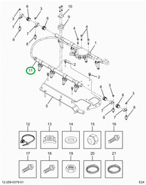 2523502C91 RAIL,FUEL RAIL ASSEMBLY, WITH