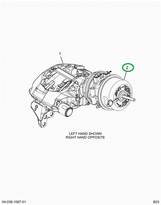 2523510C91 Chamber, Brake Rear