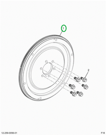 2523656C91 HOUSING,FLYWHEEL, TREATED WITH