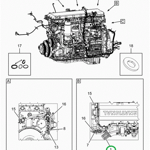 2523686C91 Kit, Evaporator, Hx Only