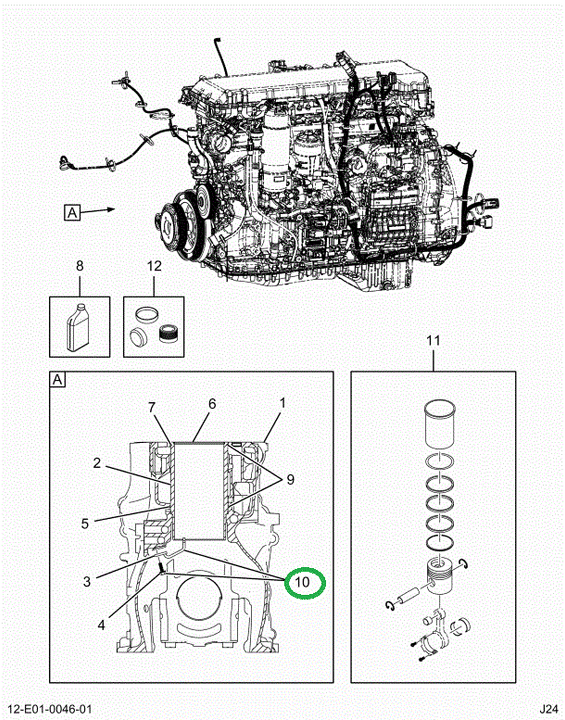 2523695C91 Kit, Piston Cooling Jet