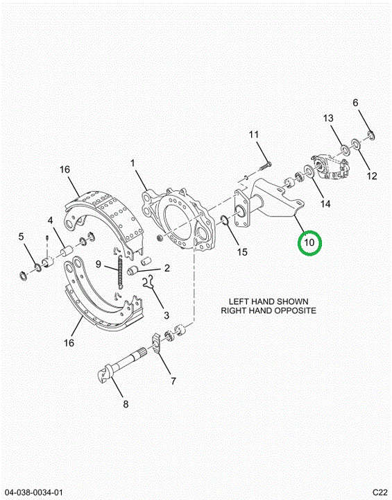 2523797C91 Bracket, Camshaft And Chamber,