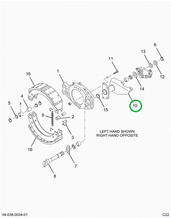 2523799C91 Bracket, Camshaft And Chamber,