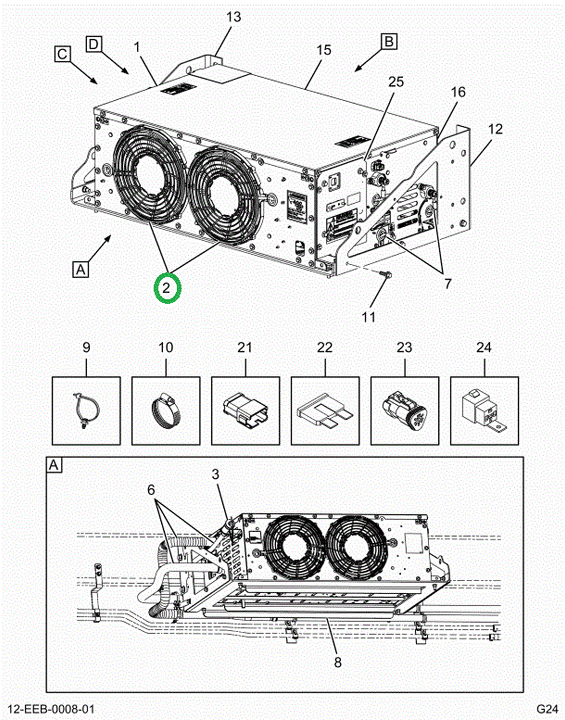 2523807C91 Panel, Front Fan Assembly