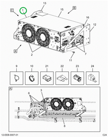 2523808C91 Panel, Coolant Side Panel Asse