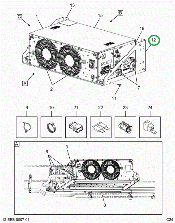 2523811C91 Bracket, Side Support