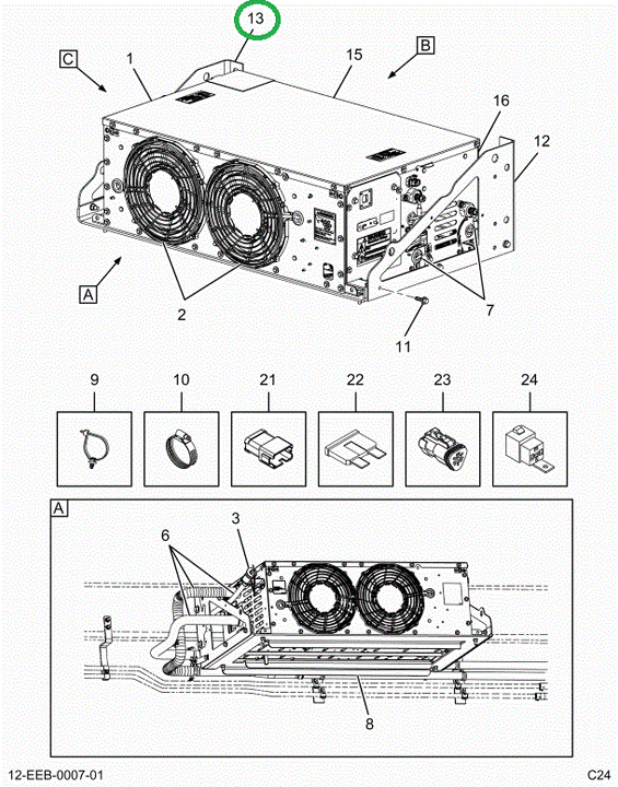 2523812C91 Bracket, Side Support