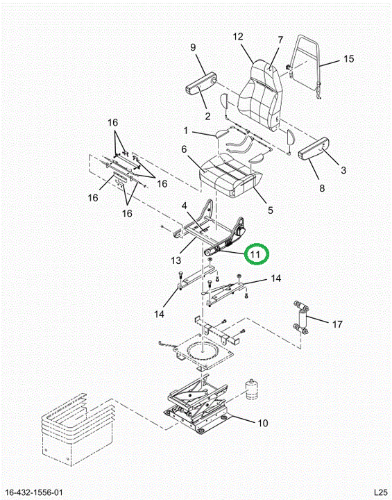 2523836C1 VALVE, ROCKER, SEAT