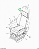 2523840C1 Cover, Backrest, Mordura