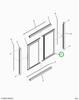 2523889C91 GLASS,ALUMINUM REAR GLASS ASSE