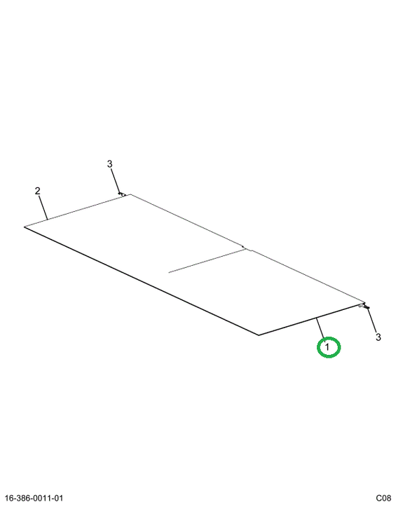 2524087C91 Curtain, Left Hand Assembly