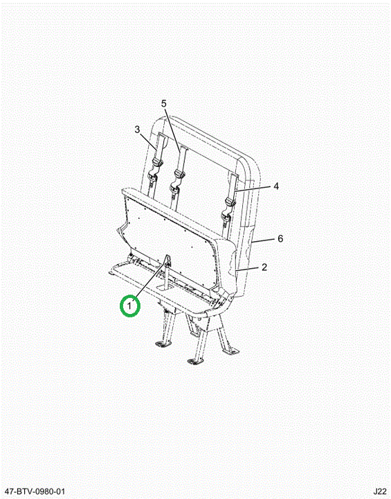 2524122C1 Bracket, Gas Spring