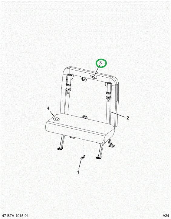 2524123C1 FOAM,CUSHION, SEAT BACK FOAM