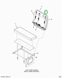 2524184C1 Cushion, Seat Back Foam