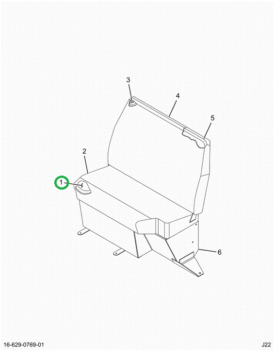2524326C1 Upholstered Seat Cushion