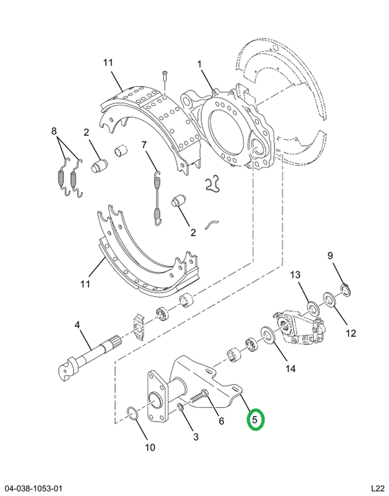 2524365C91 Bracket, Brake Chamber