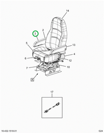 2524388C1 ARMREST COVER