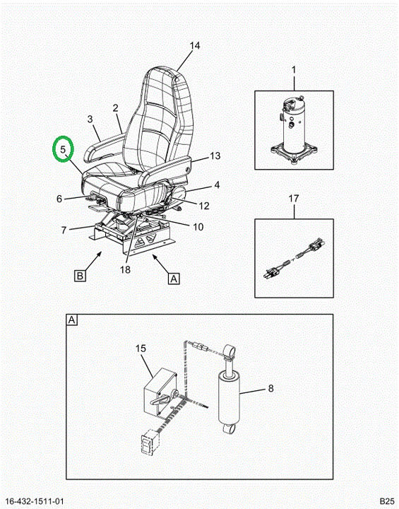 2524390C1 Seat Cushion