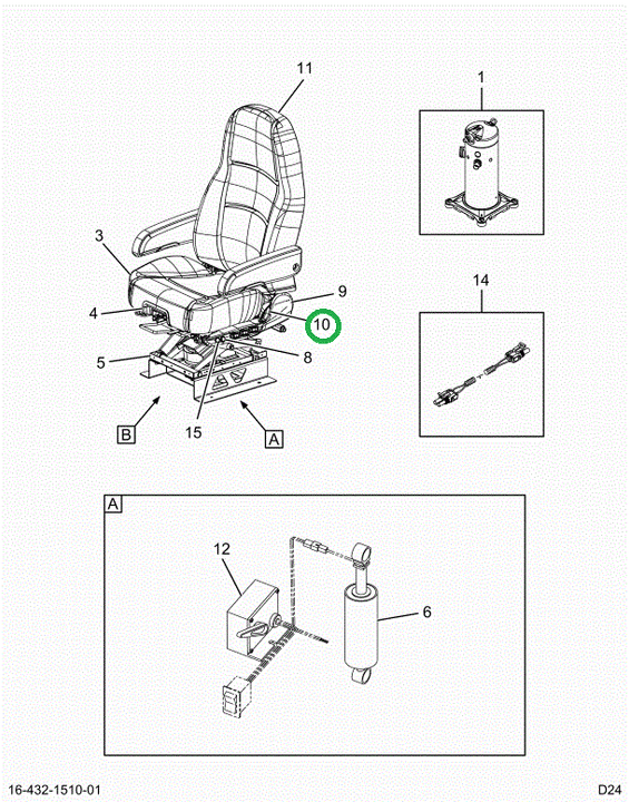 2524399C91 RECLINER KIT