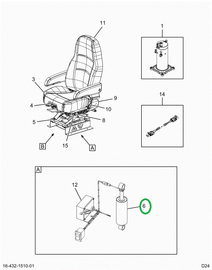 2524409C1 Seat Shock Absorber