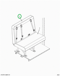 2524428C1 Upholstery, Qs11-45, Left Hand