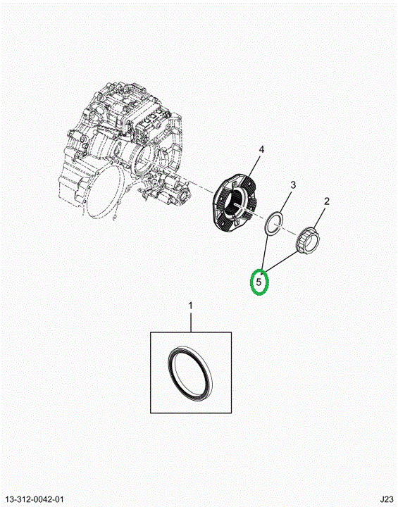 2524471C91 Transmission Output Shaft Seal