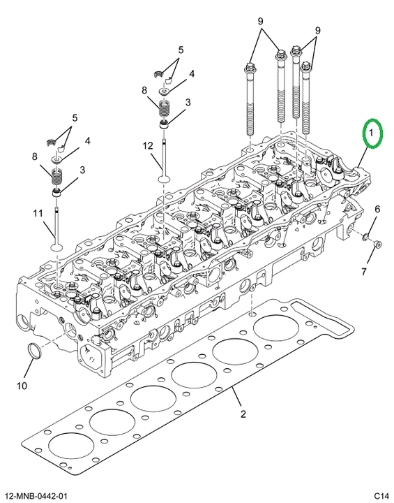 2524482C91 Kit, Full Head Rebuild