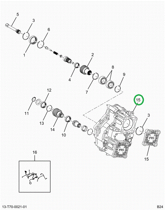 2524517C91 T14 Single Power Take Off 1.51