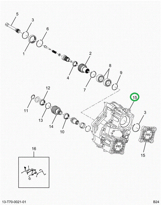 2524518C91 T14 Single Power Take Off 1.61