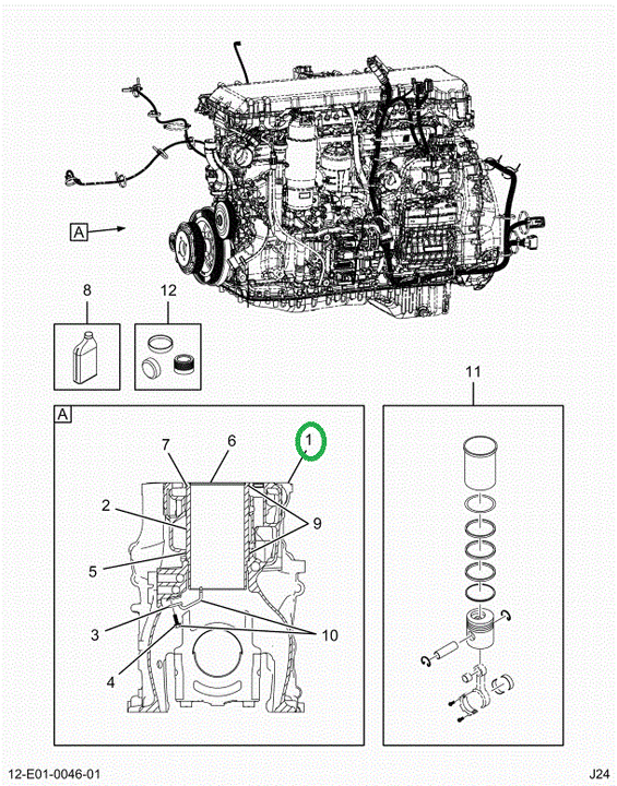 2524553C91 Cylinder Liner Seal Replacemen