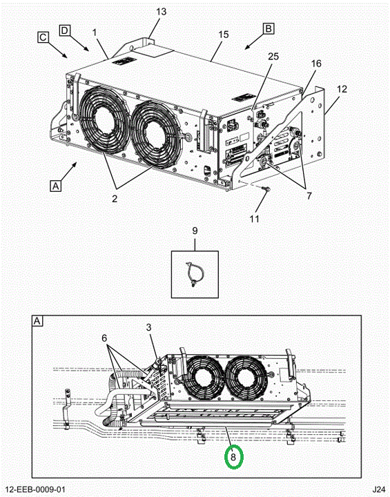 2525778C91 Bottom Mounting Pan Assembly
